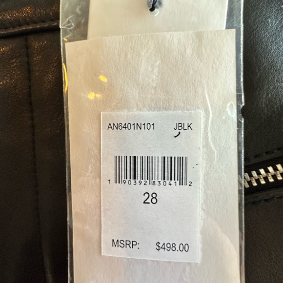 7 for all mankind black leather shorts - Picture 5 of 5